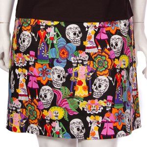 Day of the Dead Sugar Skulls cotton skirt 3X